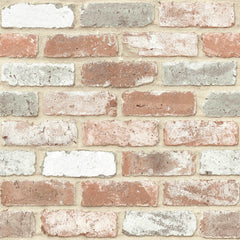 Reclaimed Brick Peel and Stick Wallpaper by WallPops
