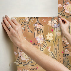 Yoga Goddesses P&S Wallpaper - how to stick