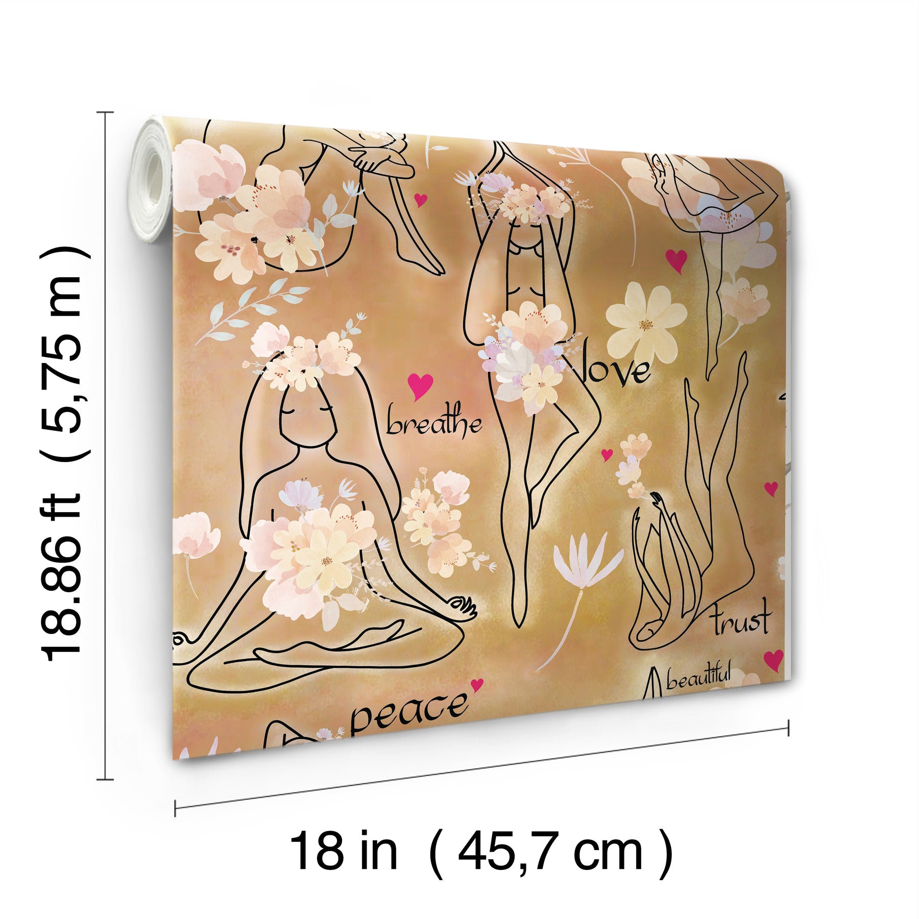 Yoga Goddesses P&S Wallpaper - dimensions