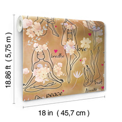 Yoga Goddesses P&S Wallpaper - dimensions