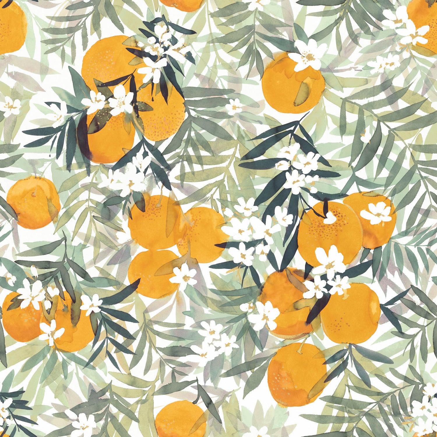 Orange Blossom Peel and Stick Wallpaper by WallPops