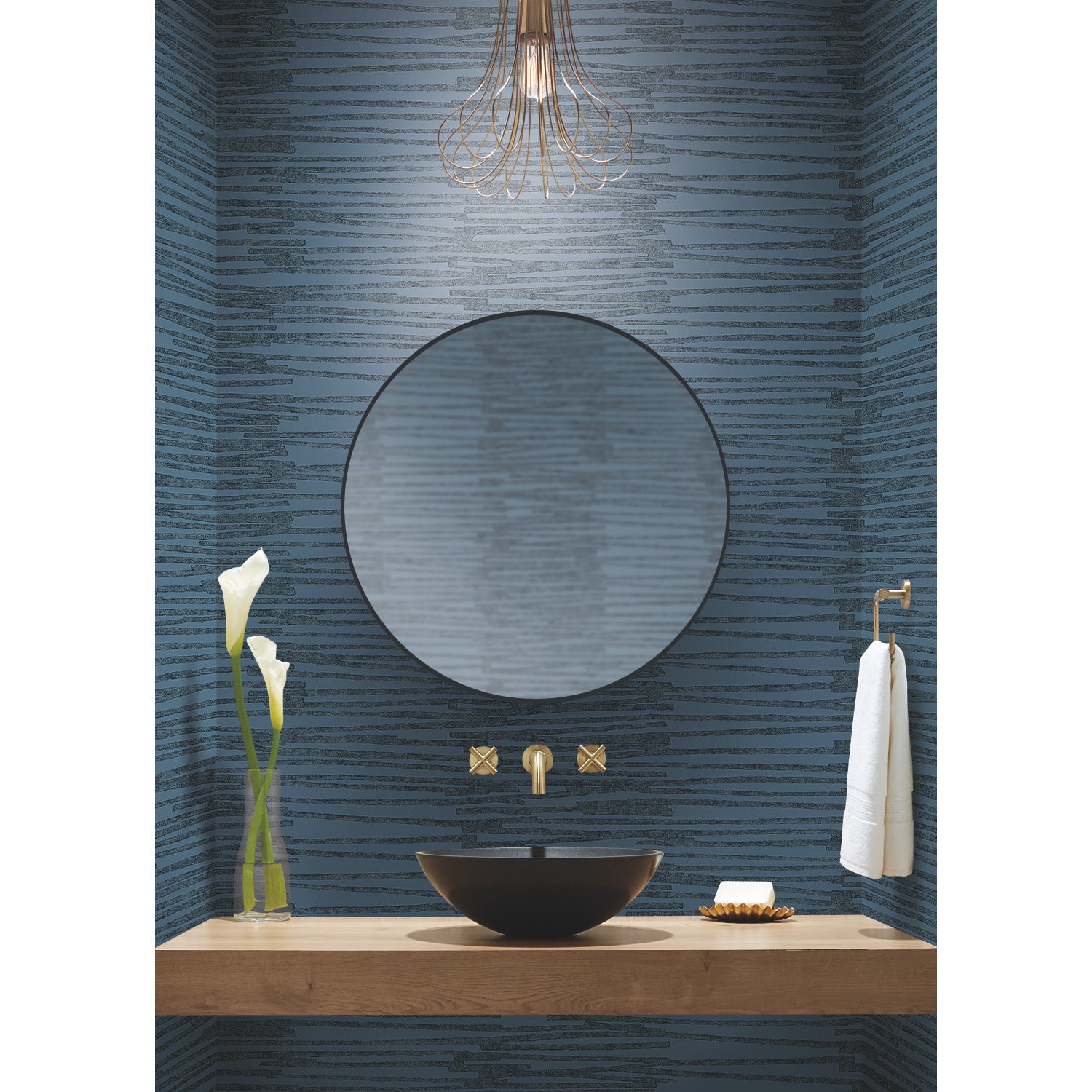 Nikki Chu Burundi Thatch Peel and Stick Wallpaper