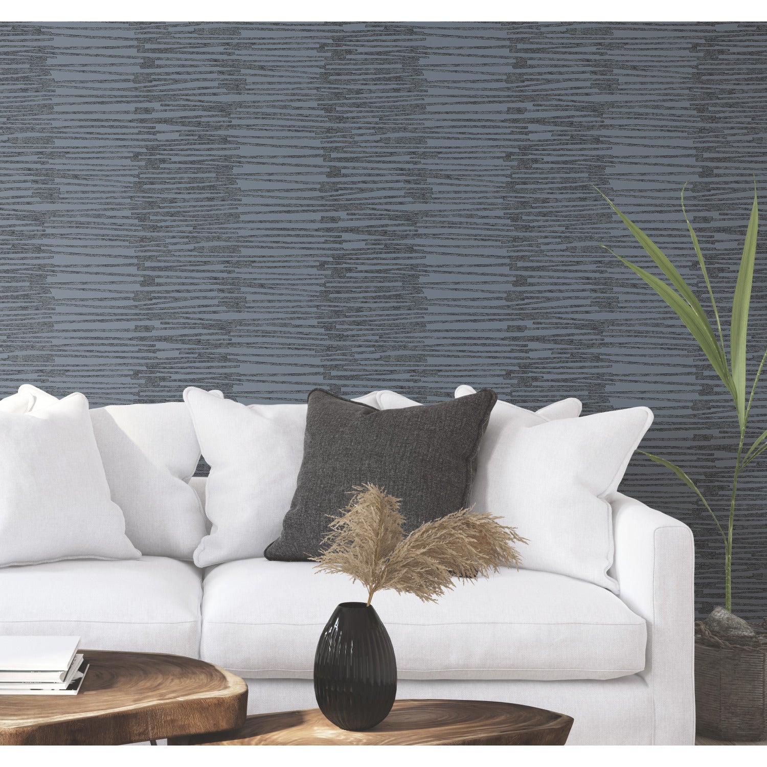 Nikki Chu Burundi Thatch Peel and Stick Wallpaper