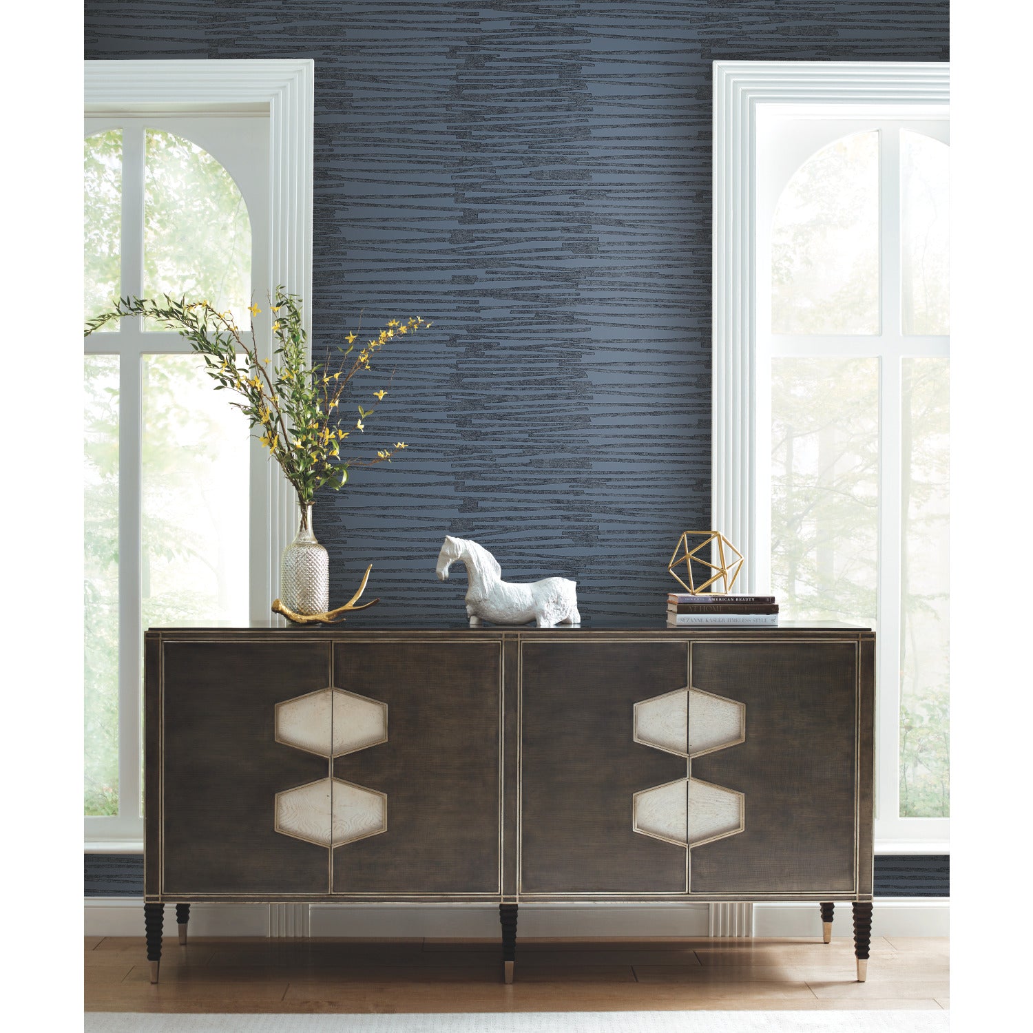 Nikki Chu Burundi Thatch Peel and Stick Wallpaper