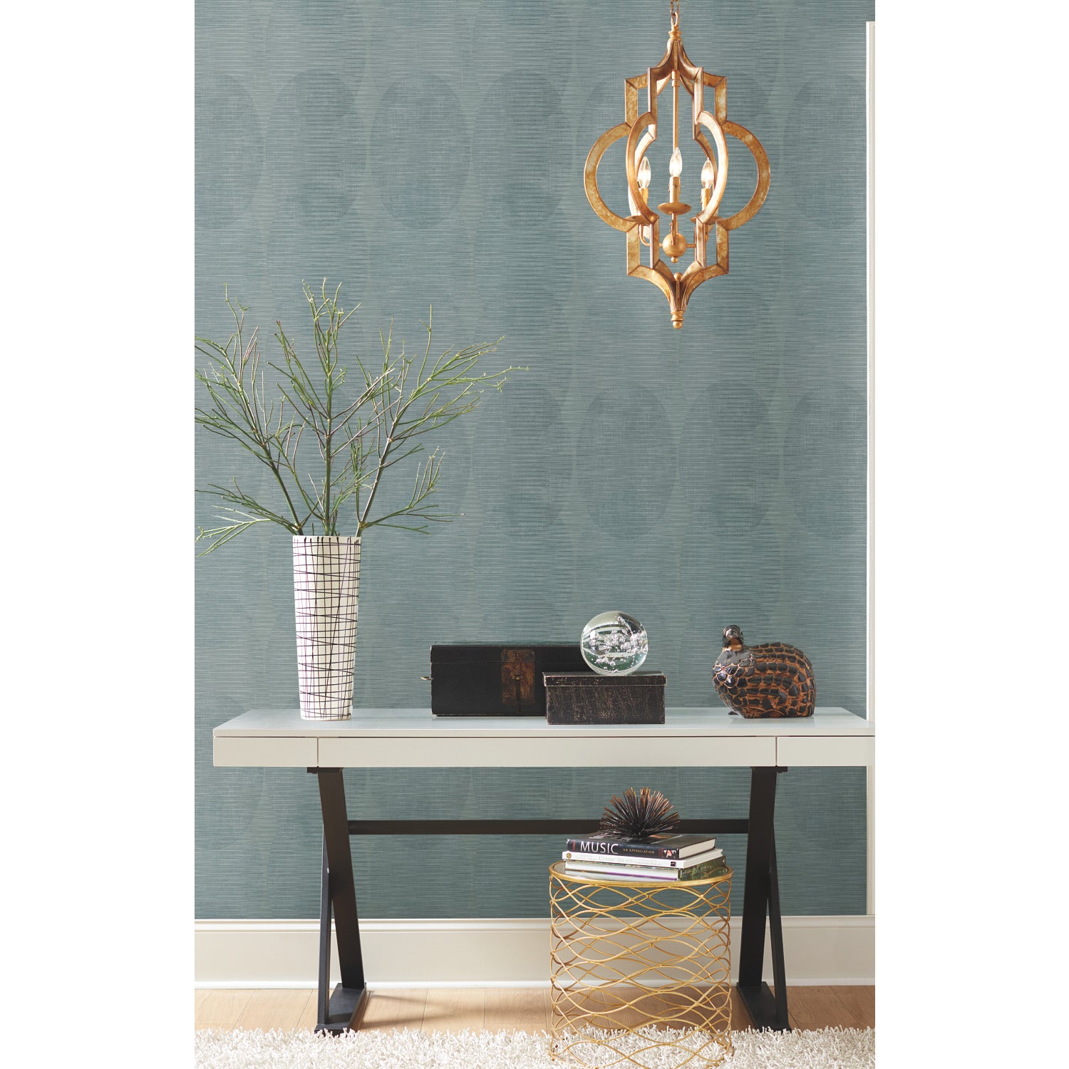 Sahara P&S Wallpaper in a room setting