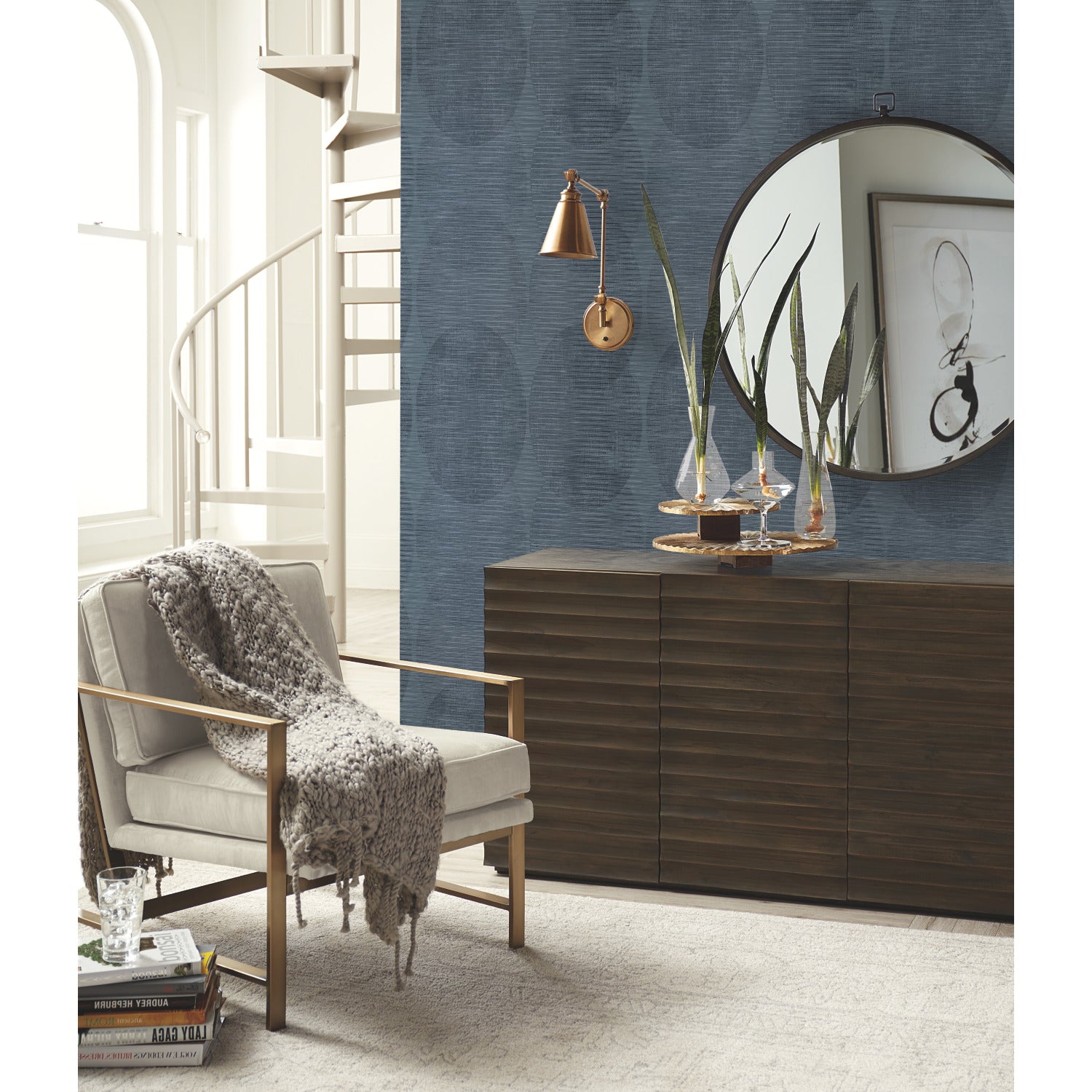 Sahara P&S Wallpaper in a room setting