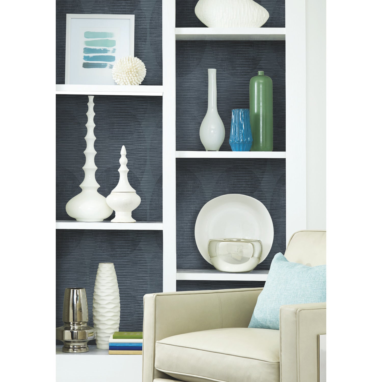 Sahara P&S Wallpaper in a room setting