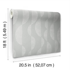 Nikki Chu Seychelles Wave Peel and Stick Wallpaper