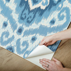 Bohemian Ikat Peel & Stick Wallpaper - how to peel