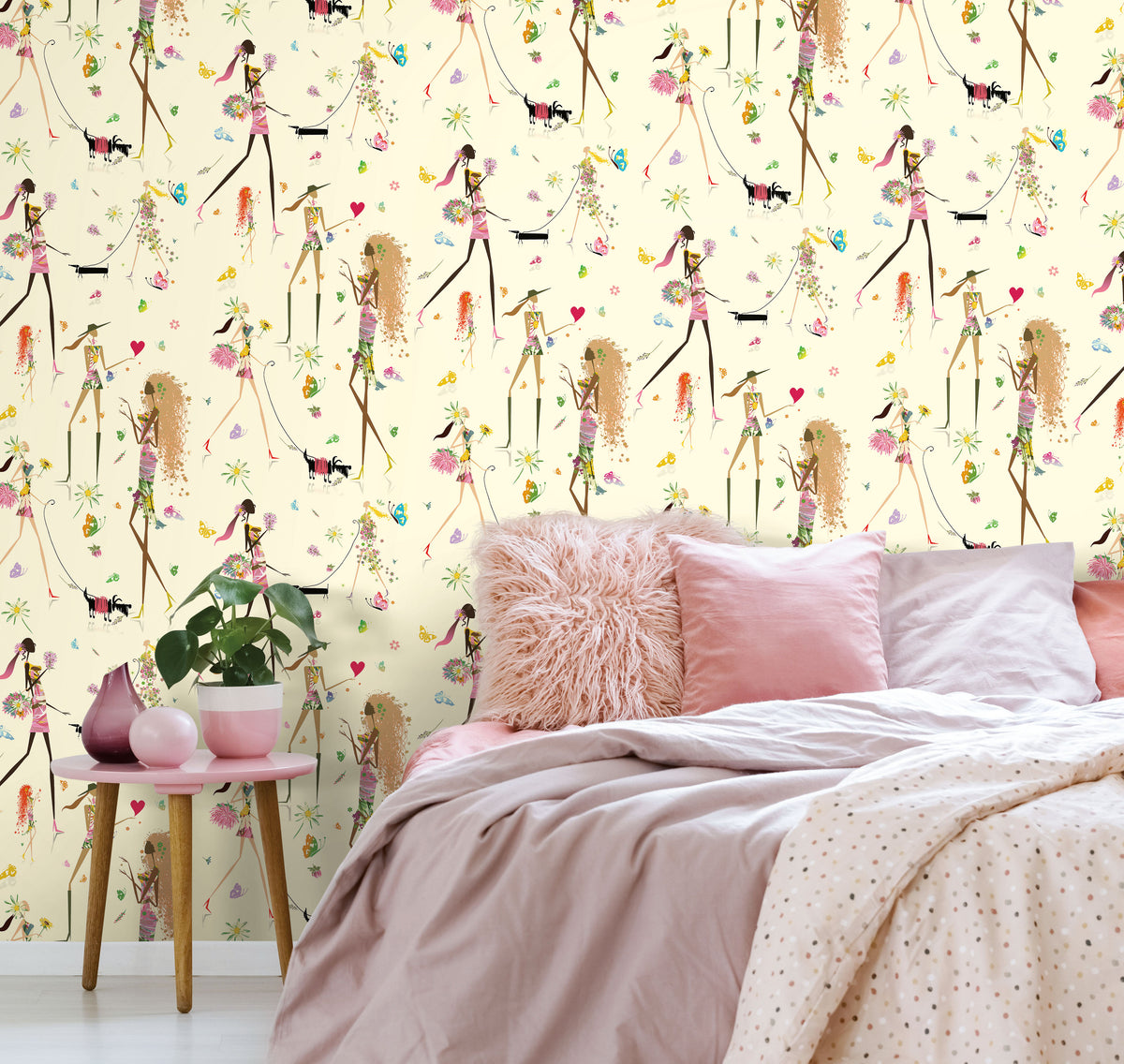 Fs Peel and Stick Wallpaper in a room setting
