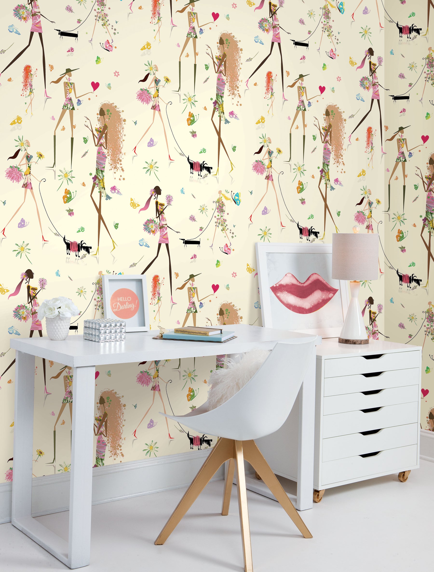 Fs Peel and Stick Wallpaper in a room setting