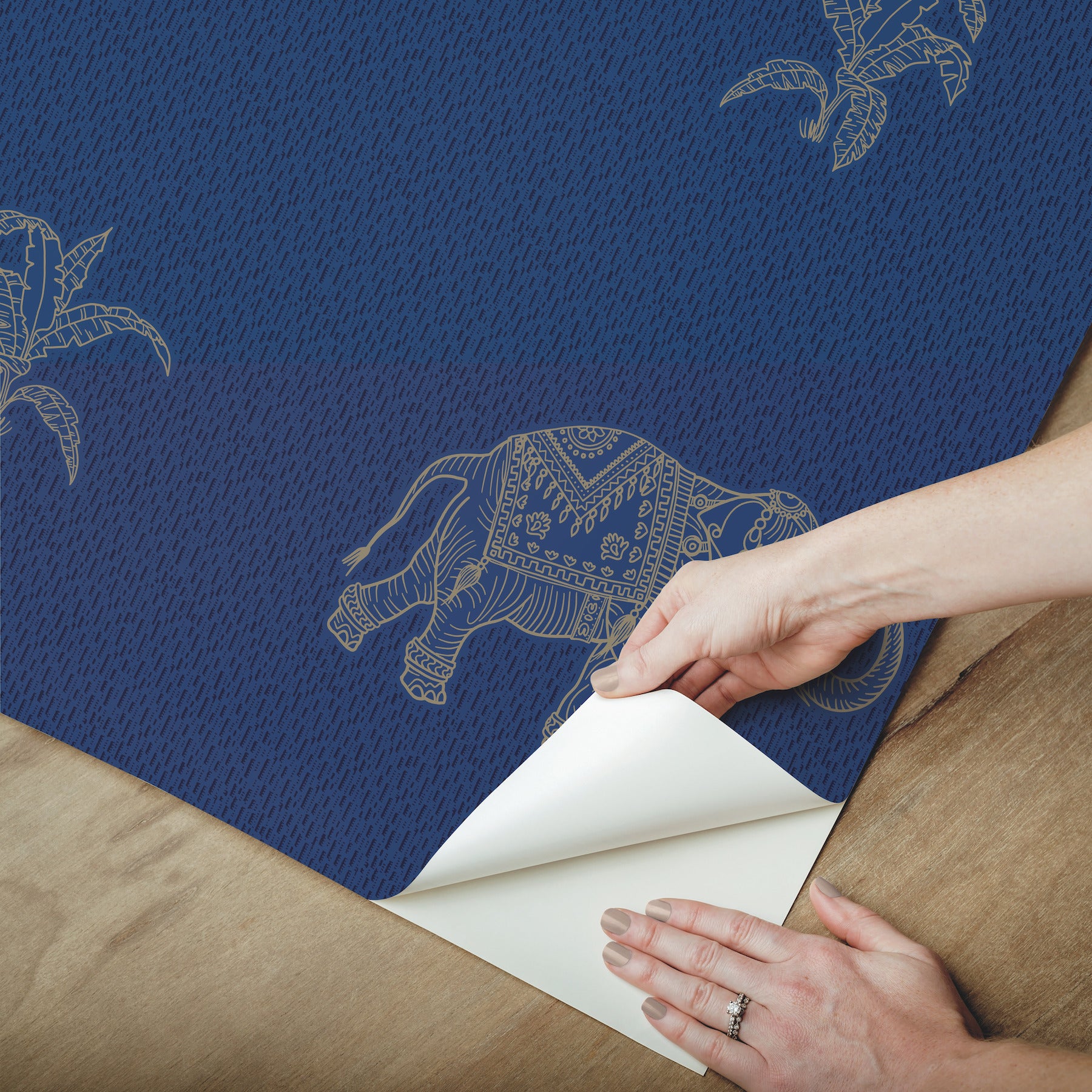 Elephant Walk Peel & Stick Wallpaper - how to peel