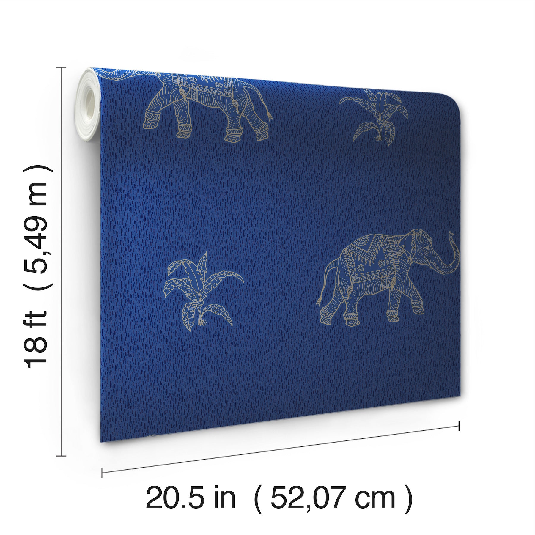 Elephant Walk Peel & Stick Wallpaper - dimensions