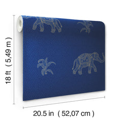 Elephant Walk Peel & Stick Wallpaper - dimensions