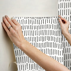 Tick Mark Peel and Stick Wallpaper - how to stick