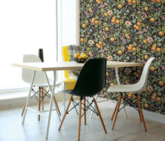 Citrus Peel and Stick Wallpaper in a room setting