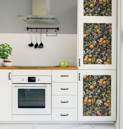 Citrus Peel and Stick Wallpaper in a room setting