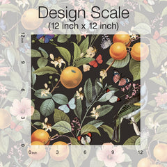 Citrus Peel and Stick Wallpaper pattern close-up