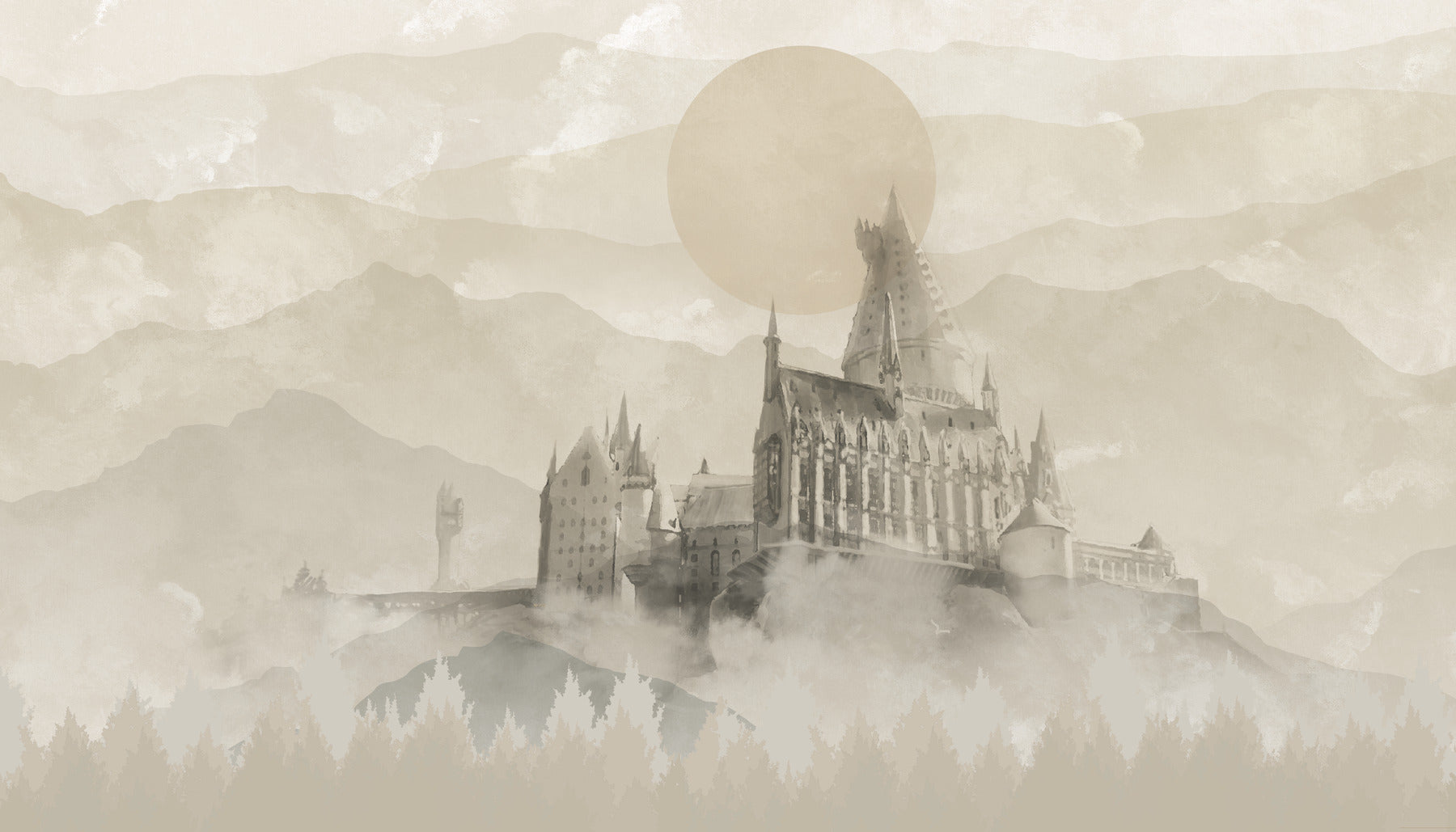 Harry Potter Hogwarts Castle P&S Wall Murals by WallPops