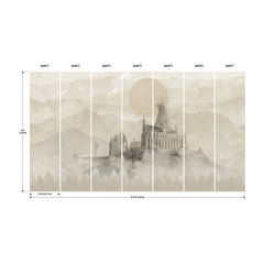 Harry Potter Hogwarts Castle P&S Wall Murals - dimensions