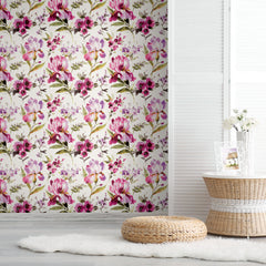Iris Peel & Stick Wallpaper in a room setting
