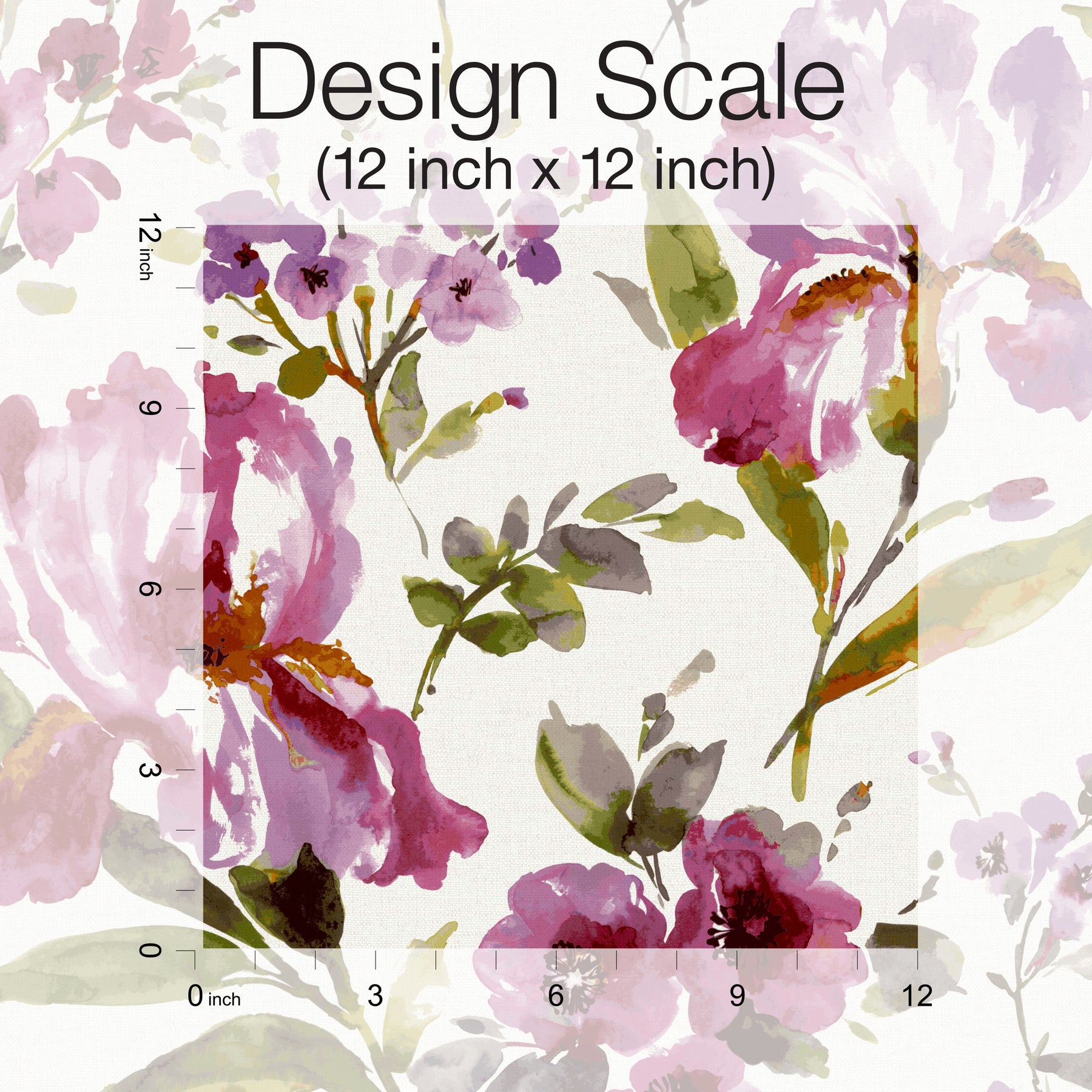 Iris Peel & Stick Wallpaper pattern close-up