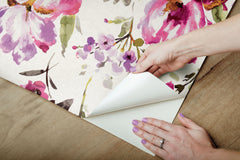 Iris Peel & Stick Wallpaper - how to peel