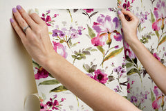 Iris Peel & Stick Wallpaper - how to stick