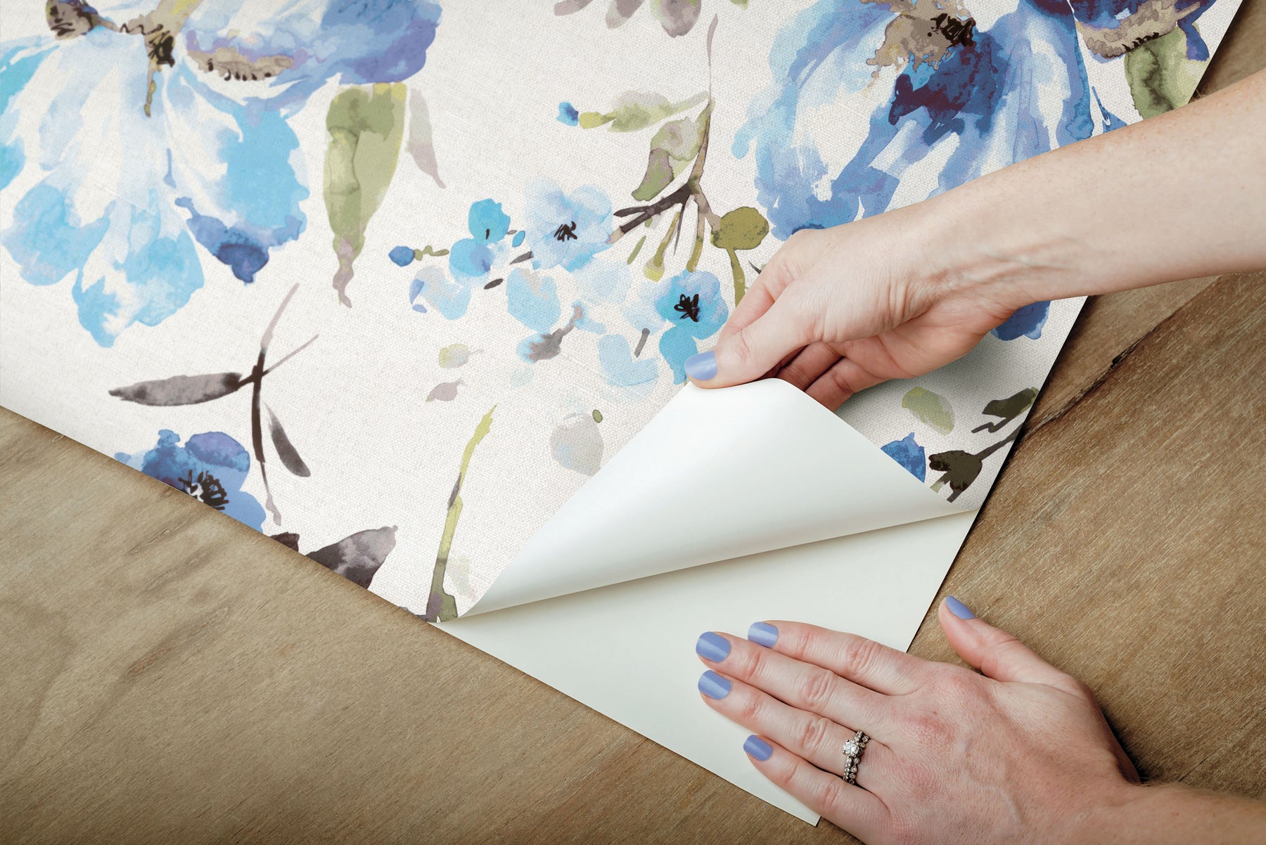 Iris Peel & Stick Wallpaper - how to peel