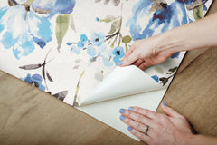 Iris Peel & Stick Wallpaper - how to peel