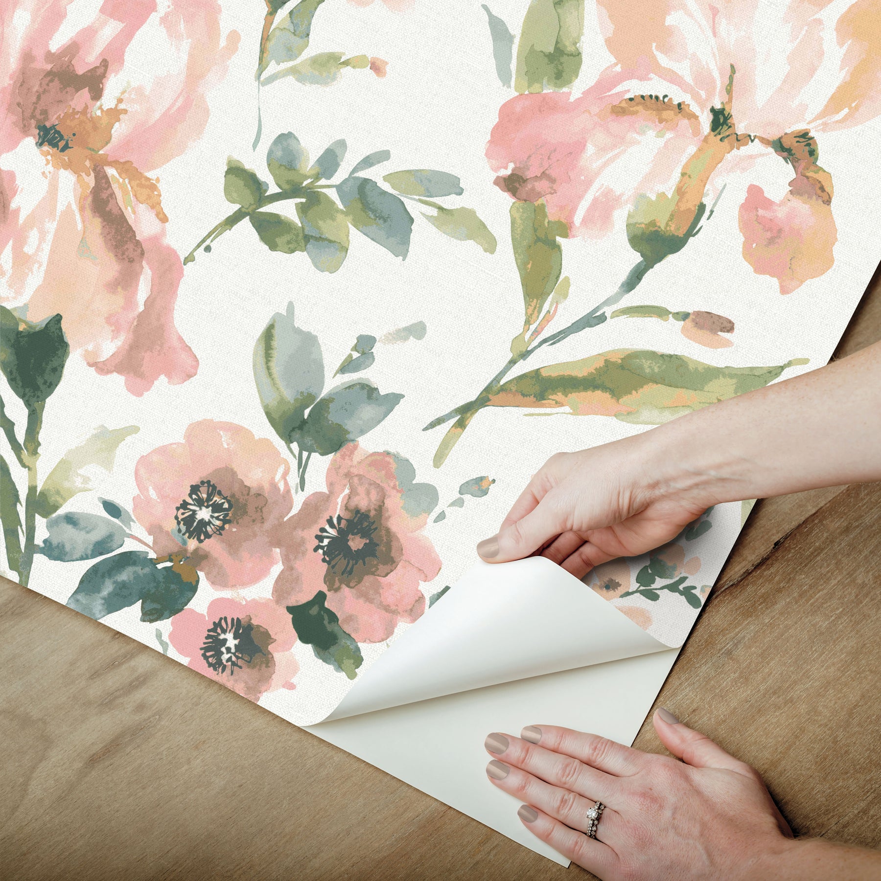 Iris Peel & Stick Wallpaper - how to peel