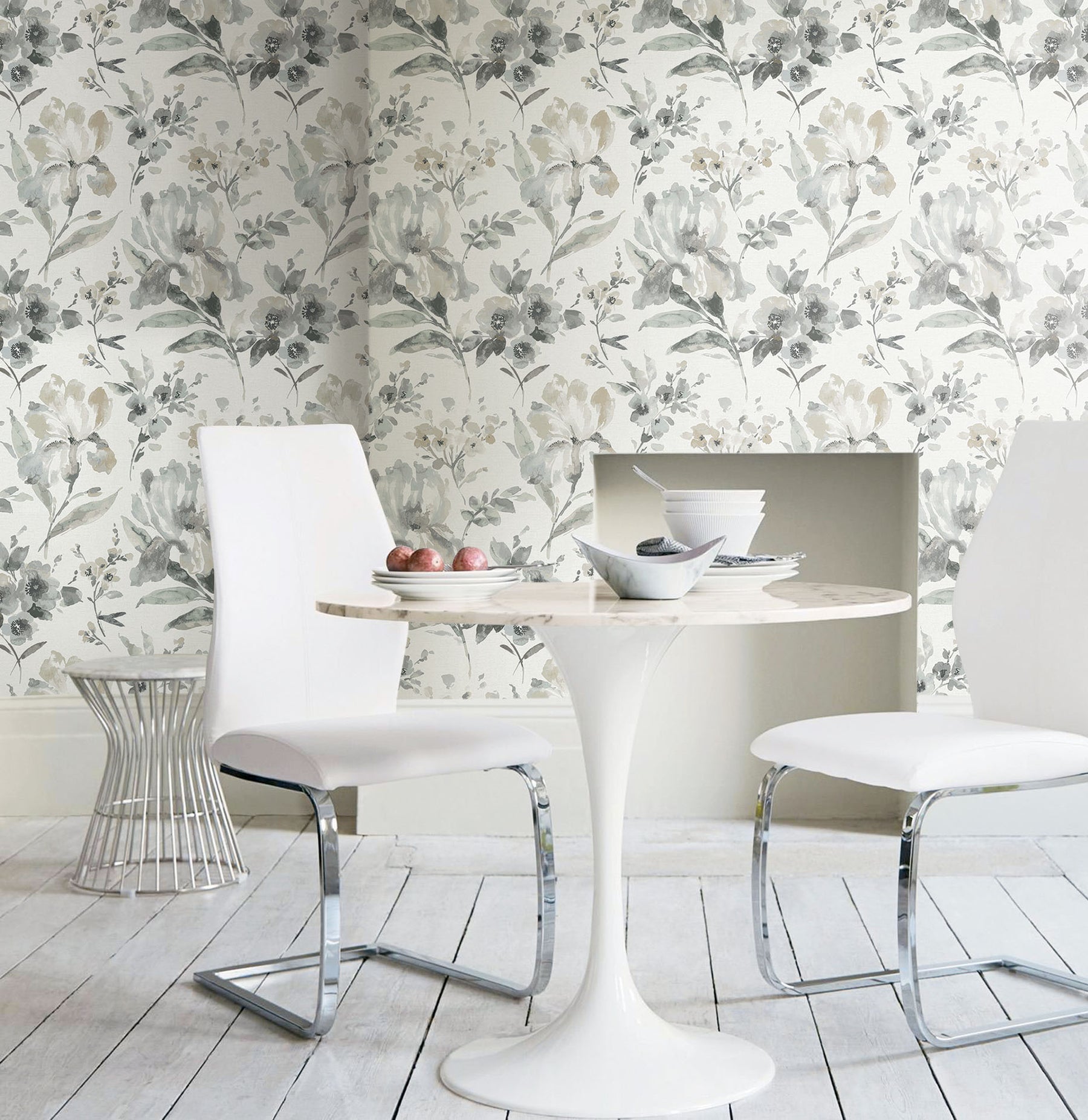 Iris Peel & Stick Wallpaper in a room setting