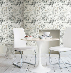Iris Peel & Stick Wallpaper in a room setting