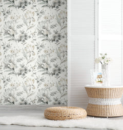 Iris Peel & Stick Wallpaper in a room setting