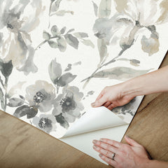 Iris Peel & Stick Wallpaper - how to peel