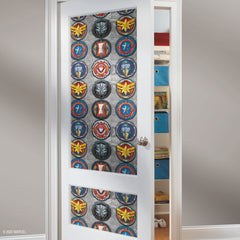 Avengers Emblems Peel and Stick Wallpaper in a room setting