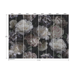 Moonlit Garden P&S Wall Murals - dimensions