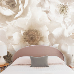 Floral P&S Wall Murals in a room setting
