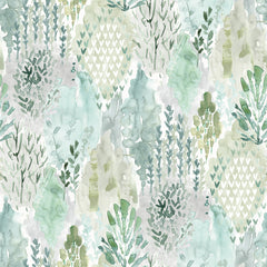 Watercolor Tree Mosaic P&S Wallpaper by WallPops