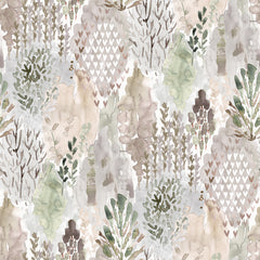 Watercolor Tree Mosaic P&S Wallpaper by WallPops