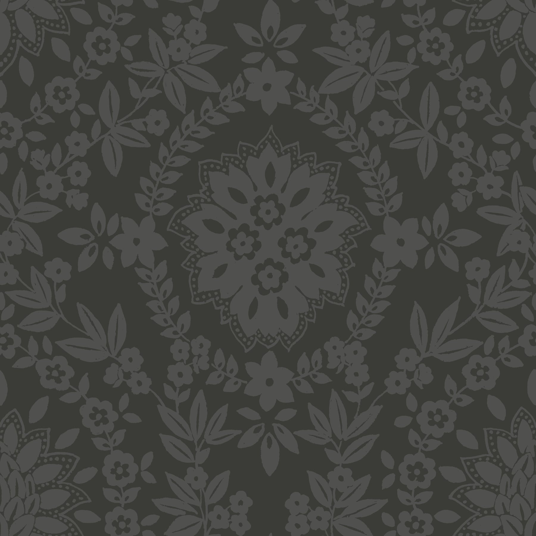 Boho Baroque Damask Peel and Stick Wallpaper