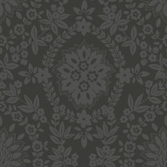 Boho Baroque Damask Peel and Stick Wallpaper