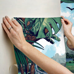 Jurassic Park P&S Wall Murals - how to stick