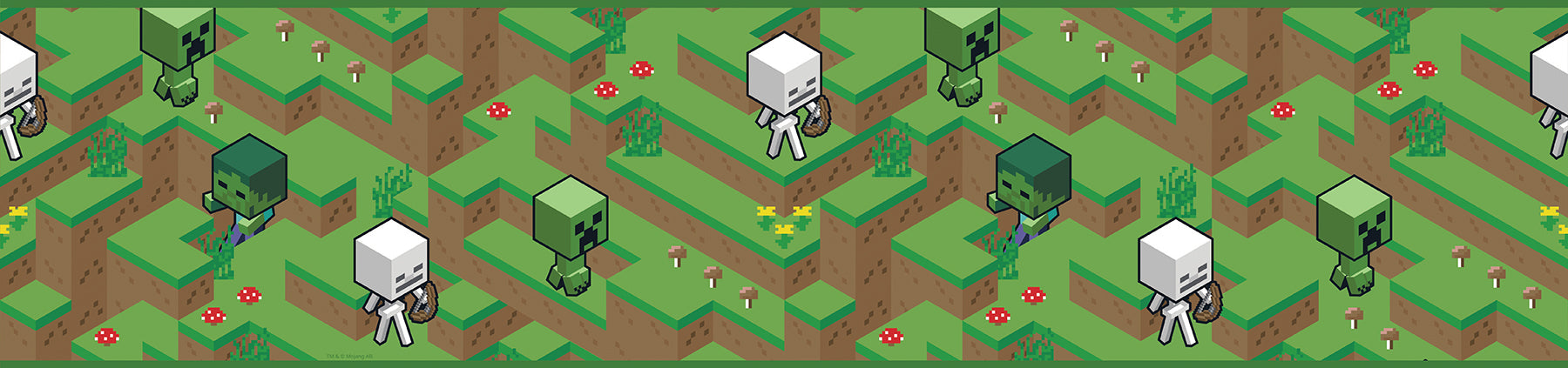 Minecraft Hillside Borders by WallPops