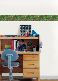 Minecraft Hillside Borders in a room setting