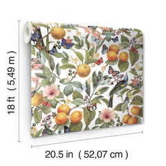 Citrus Peel and Stick Wallpaper - dimensions