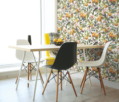 Citrus Peel and Stick Wallpaper in a room setting