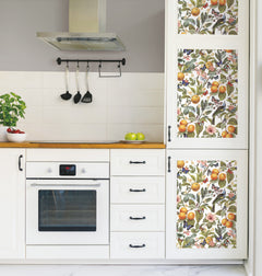Citrus Peel and Stick Wallpaper in a room setting