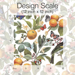 Citrus Peel and Stick Wallpaper pattern close-up