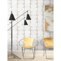 Mid-Century Beads P&S Wallpaper in a room setting